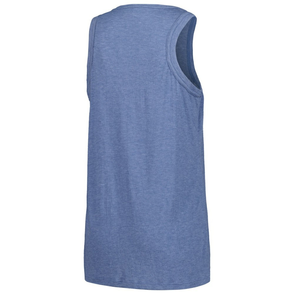 Atlanta Braves Soft as a Grape Women's Gauze High Neck Tank Top - Navy - MLB on Sale