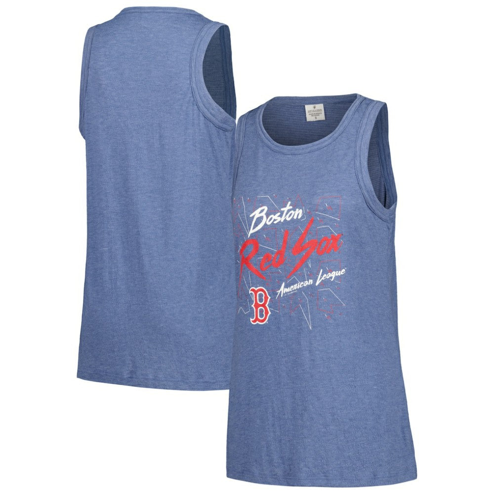 Boston Red Sox Soft as a Grape Women's Gauze High Neck Tank Top - Navy - MLB Online