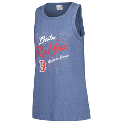 Boston Red Sox Soft as a Grape Women's Gauze High Neck Tank Top - Navy - MLB Online