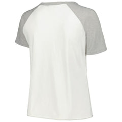 Chicago White Sox Soft as a Grape Women's Plus Size Baseball Raglan T-Shirt - White - MLB Discount