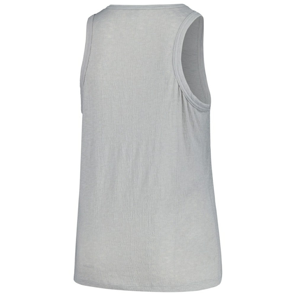San Diego Padres Soft as a Grape Women's Plus Size Curvy High Neck Tri-Blend Tank Top - Steel - MLB Discount