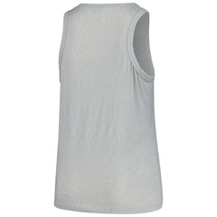 San Diego Padres Soft as a Grape Women's Plus Size Curvy High Neck Tri-Blend Tank Top - Steel - MLB Discount