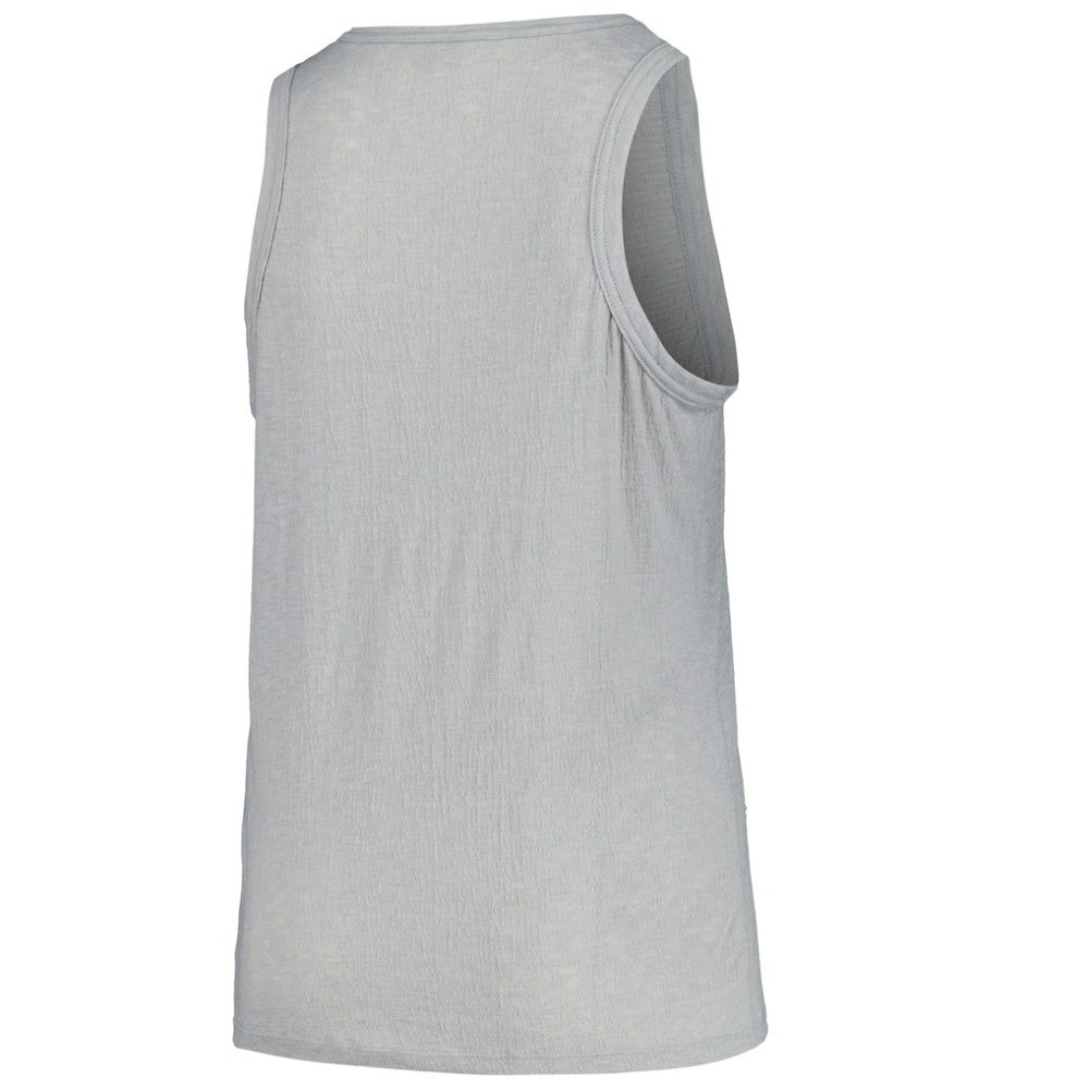 San Francisco Giants Soft as a Grape Women's Plus Size Curvy High Neck Tri-Blend Tank Top - Steel - MLB Discount