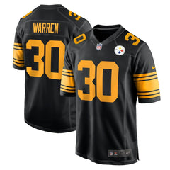 Nike Jaylen Warren Pittsburgh Steelers Alternate Game Jersey Black