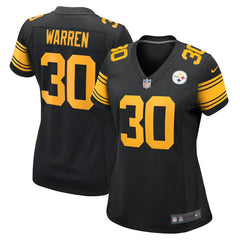 Nike Jaylen Warren Pittsburgh Steelers Women's Alternate Game Jersey Black