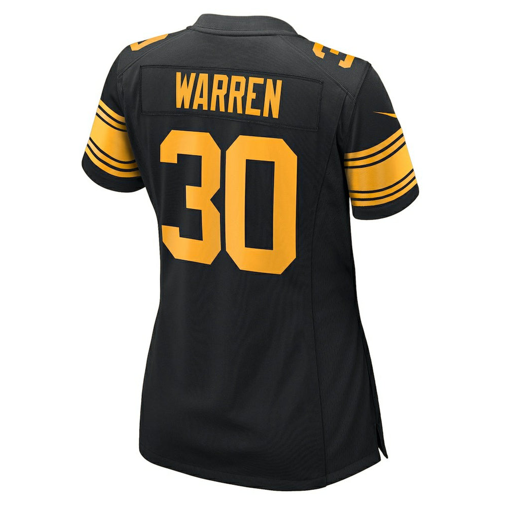Nike Jaylen Warren Pittsburgh Steelers Women's Alternate Game Jersey Black