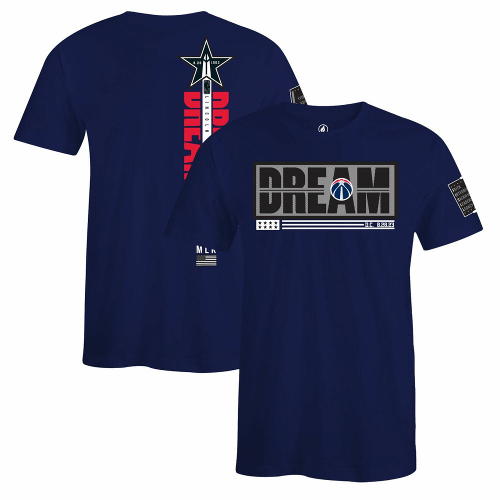 Washington Wizards FISLL x Black History Collection Unisex T-Shirt - Navy