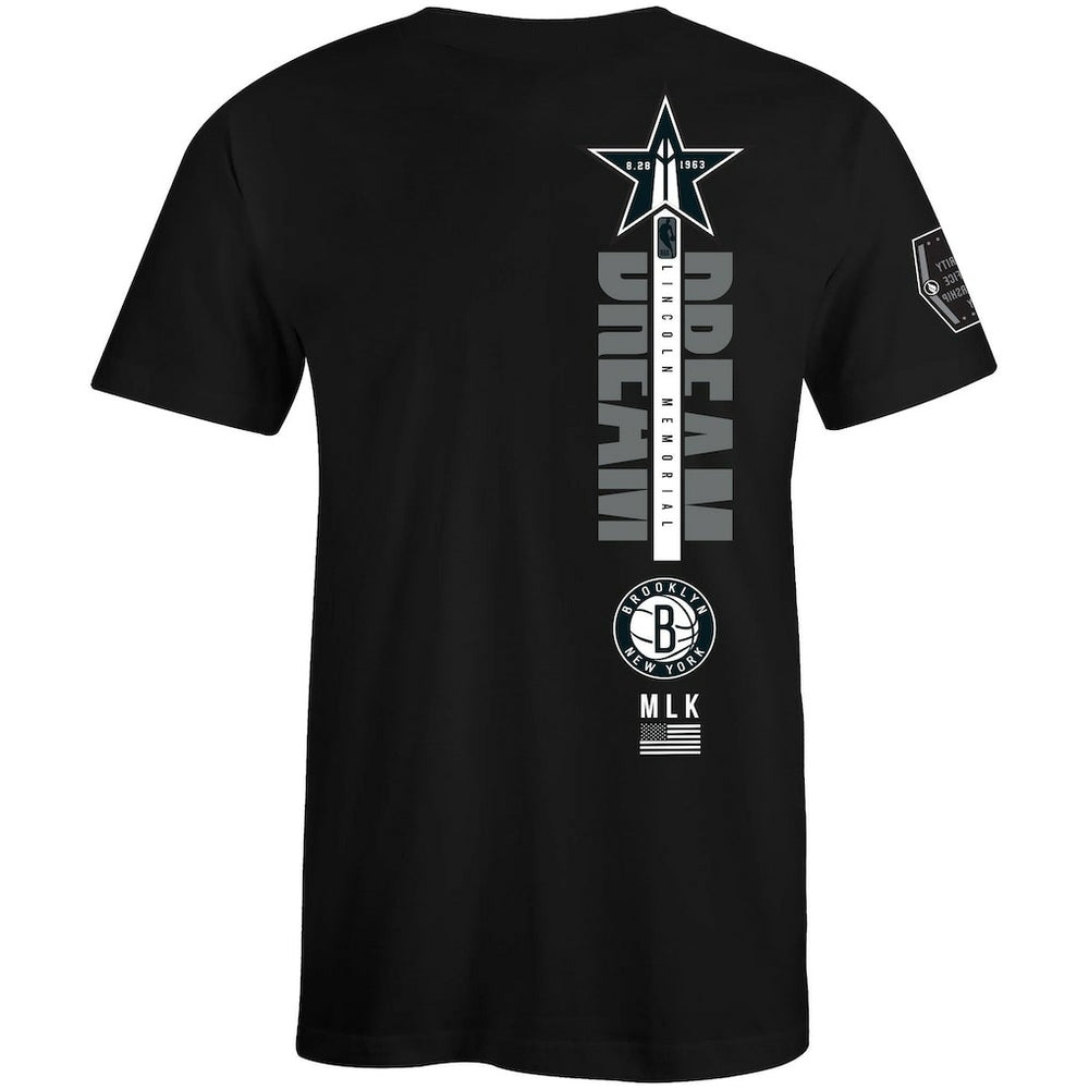 Brooklyn Nets FISLL x Black History Collection Unisex T-Shirt - Black