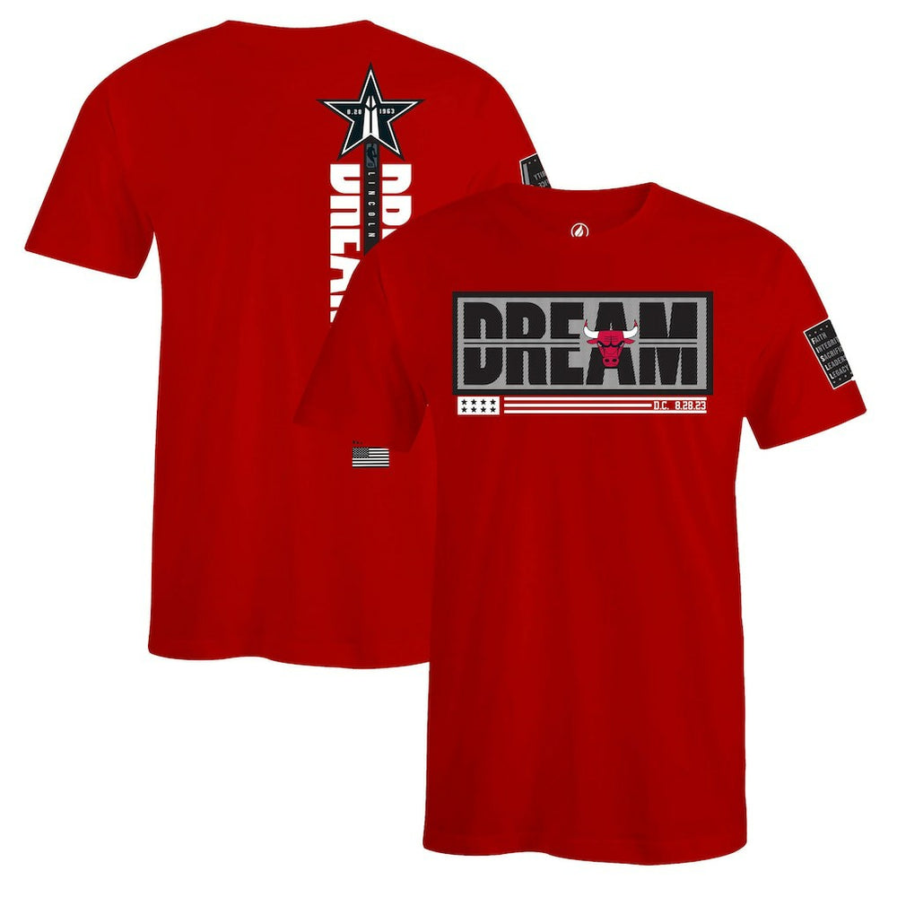 Chicago Bulls FISLL x Black History Collection Unisex T-Shirt - Red