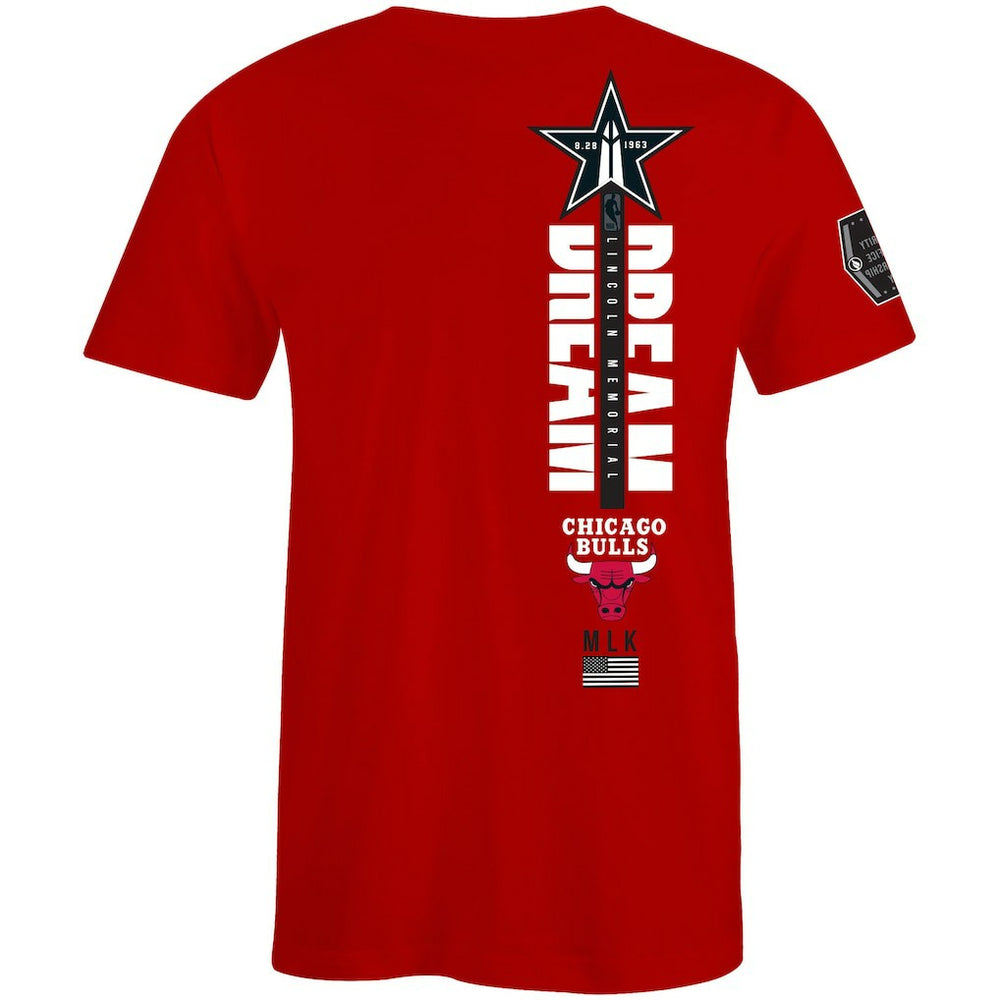 Chicago Bulls FISLL x Black History Collection Unisex T-Shirt - Red