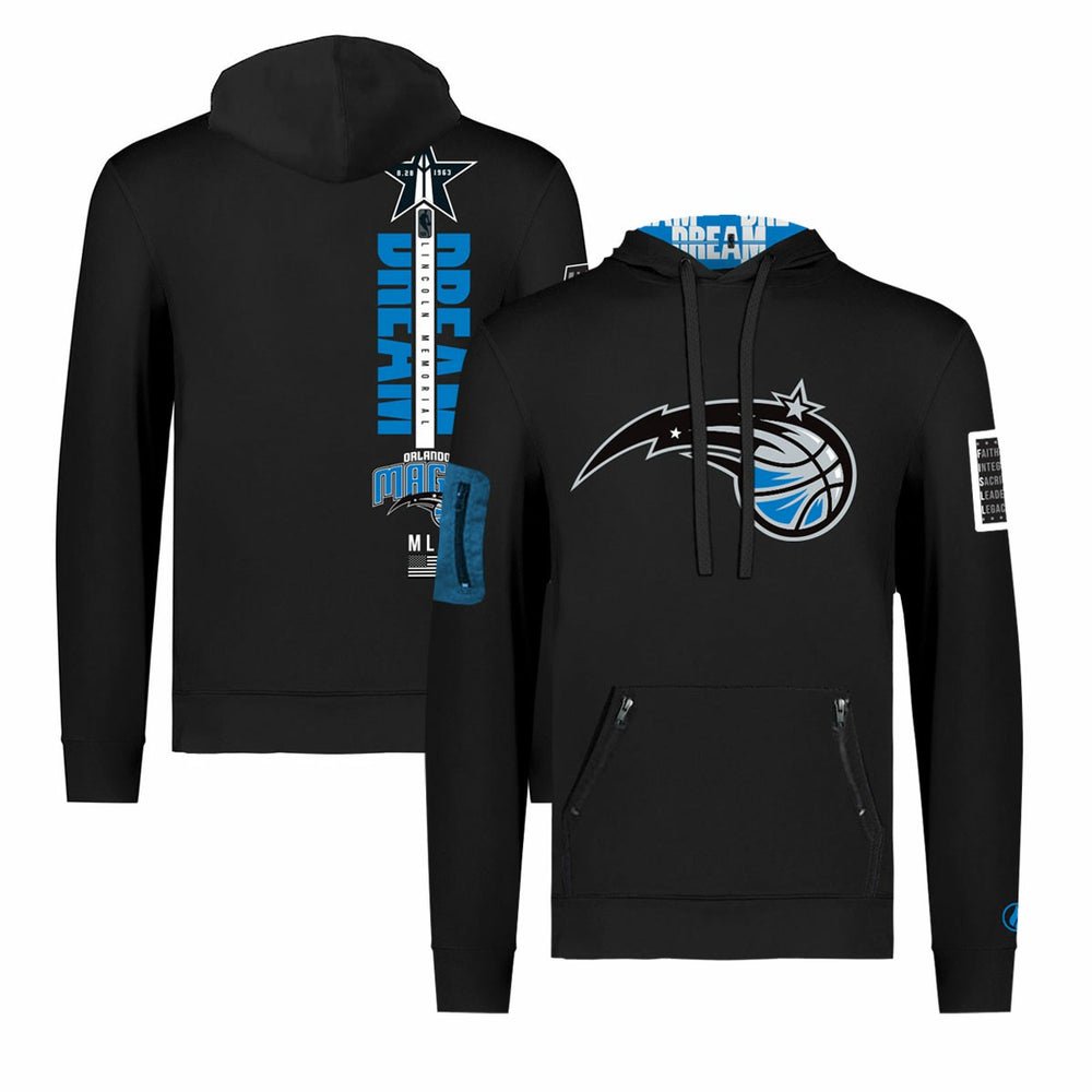Orlando Magic FISLL x Black History Collection Unisex Pullover Hoodie - Black