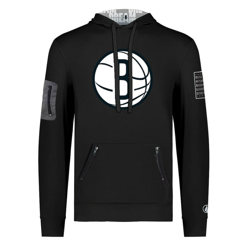 Brooklyn Nets FISLL x Black History Collection Unisex Pullover Hoodie - Black