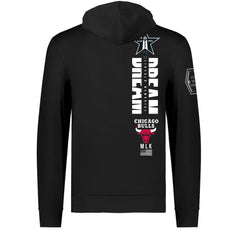 Chicago Bulls FISLL x Black History Collection Unisex Pullover Hoodie - Black