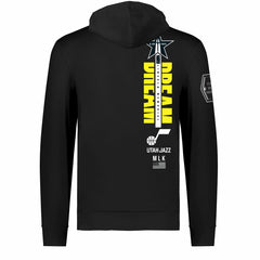 Utah Jazz FISLL x Black History Collection Unisex Pullover Hoodie - Black
