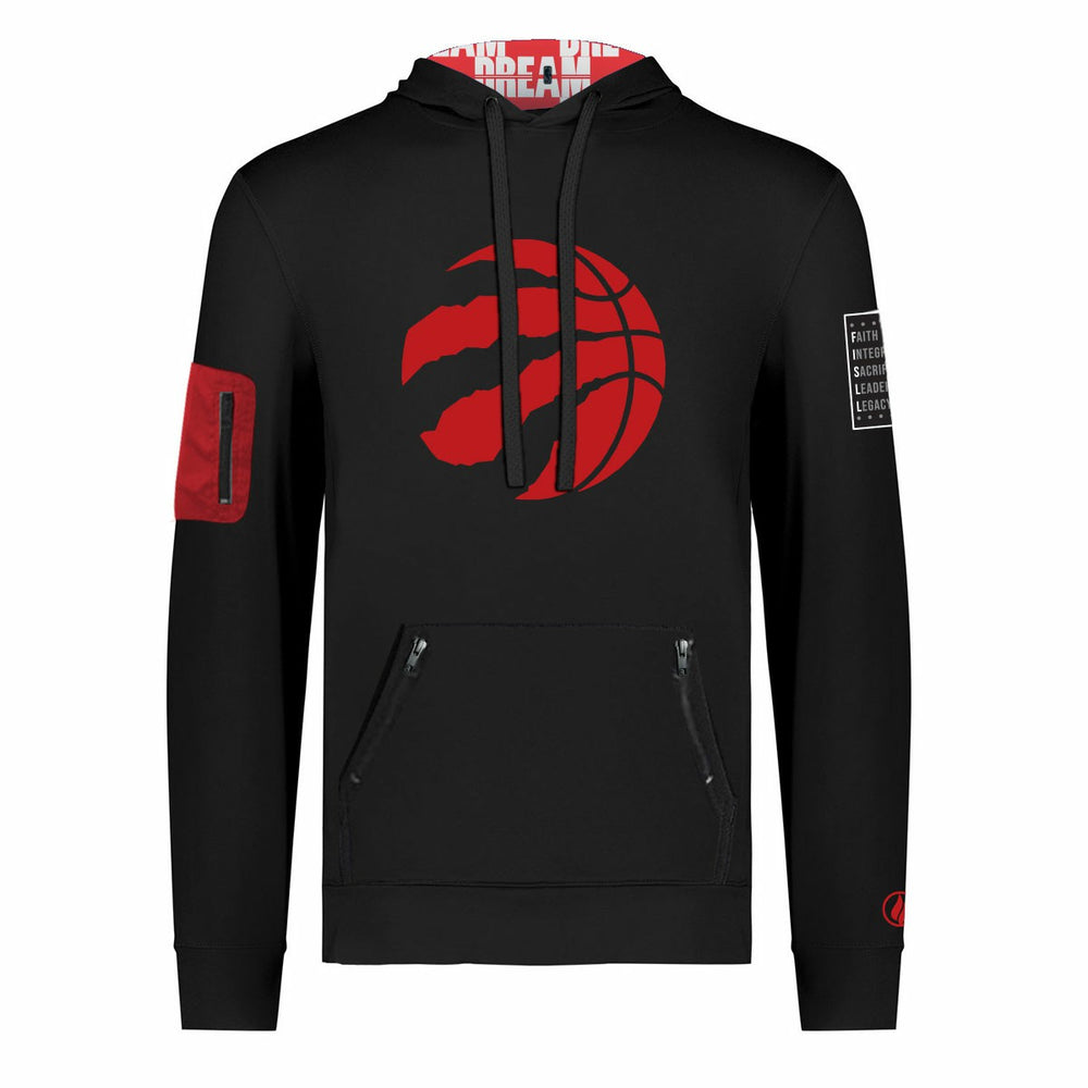 Toronto Raptors FISLL x Black History Collection Unisex Pullover Hoodie - Black