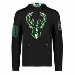 Milwaukee Bucks FISLL x Black History Collection Unisex Pullover Hoodie - Black
