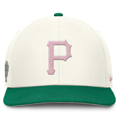 Pittsburgh Pirates Nike Sail Pro Performance Snapback Hat - Cream/Green - Nike Lifestyle