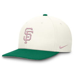 San Francisco Giants Nike Sail Pro Performance Snapback Hat - Cream/Green - Nike on Sale