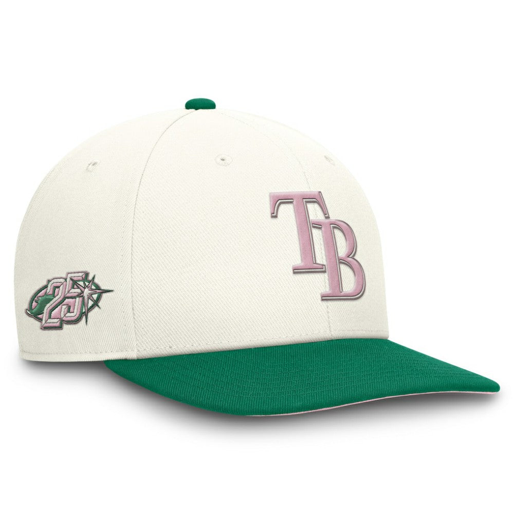 Tampa Bay Rays Nike Sail Pro Performance Snapback Hat - Cream/Green - Nike Online