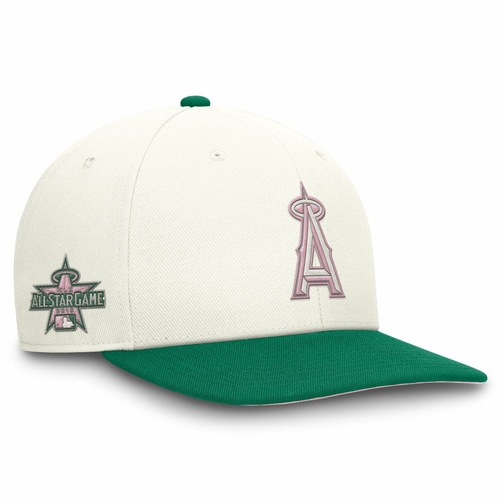 Los Angeles Angels Nike Sail Pro Performance Snapback Hat - Cream/Green - Nike Sale
