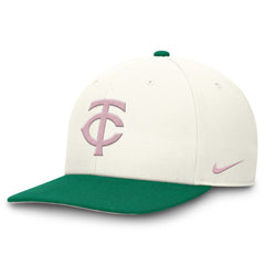 Minnesota Twins Nike Sail Pro Performance Snapback Hat - Cream/Green - Nike Lifestyle