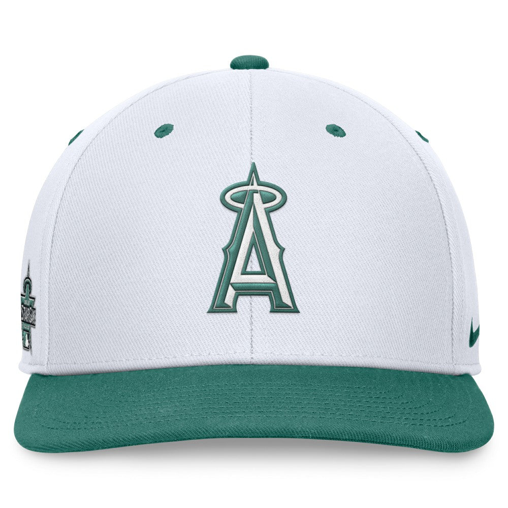 Los Angeles Angels Nike Bicoastal Two-Tone Pro Performance Snapback Hat - White/Green - Nike on Sale
