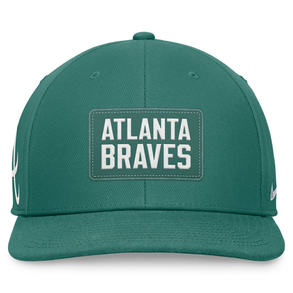 Atlanta Braves Nike Bicoastal Pro Performance Snapback Hat - Green - Nike Discount
