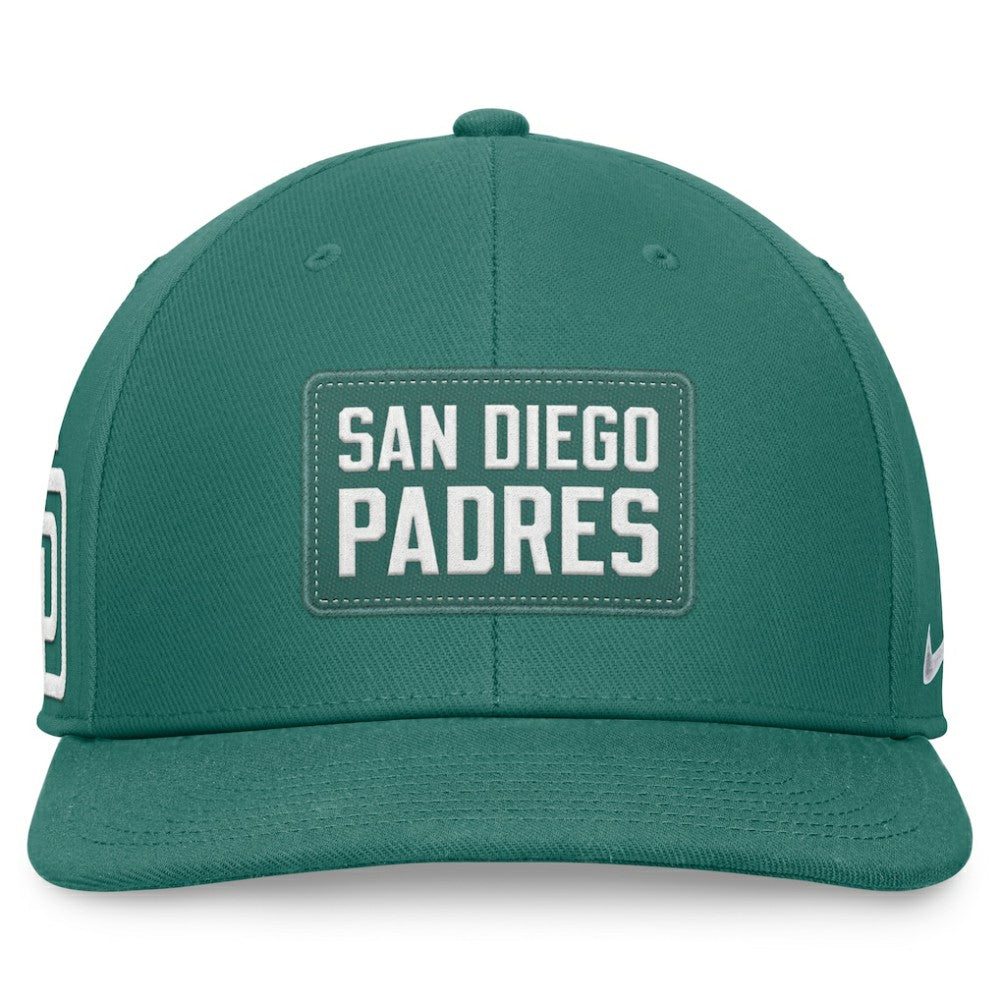 San Diego Padres Nike Bicoastal Pro Performance Snapback Hat - Green - Nike Online