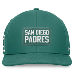 San Diego Padres Nike Bicoastal Pro Performance Snapback Hat - Green - Nike Online