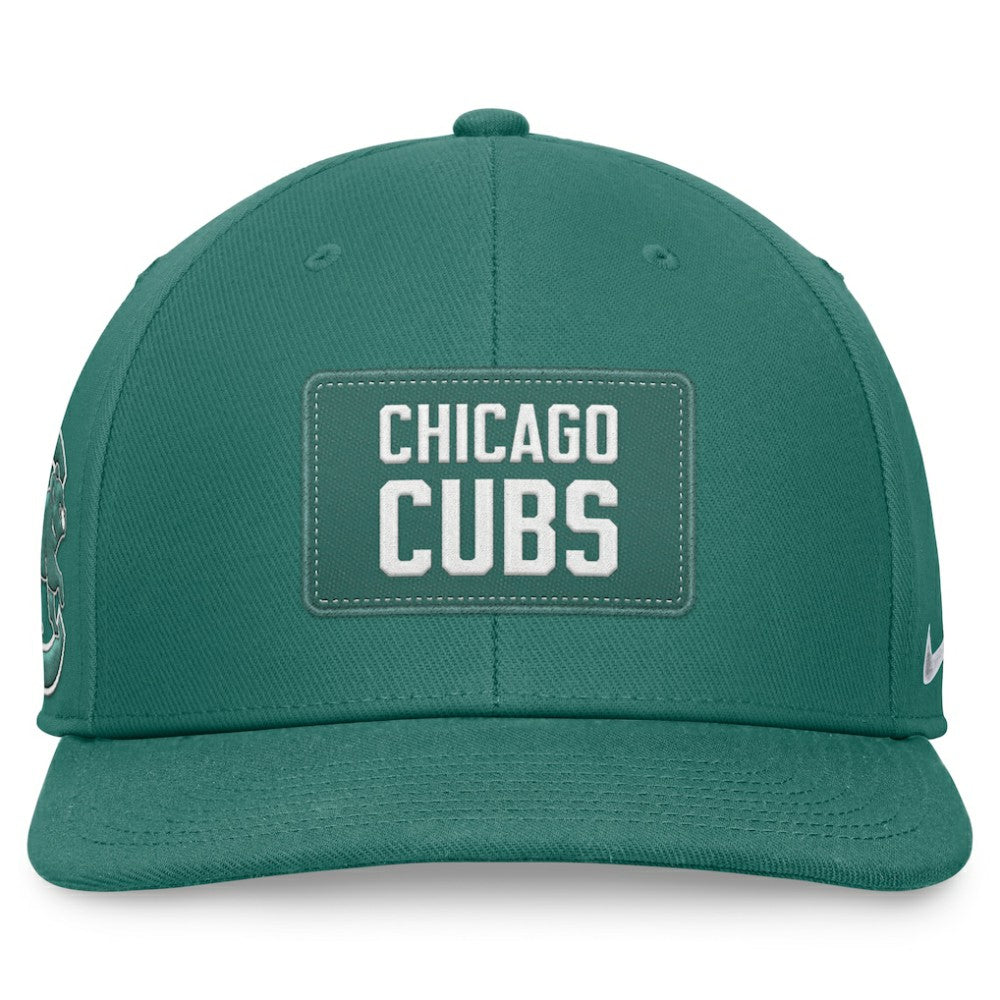 Chicago Cubs Nike Bicoastal Pro Performance Snapback Hat - Green - Nike Discount