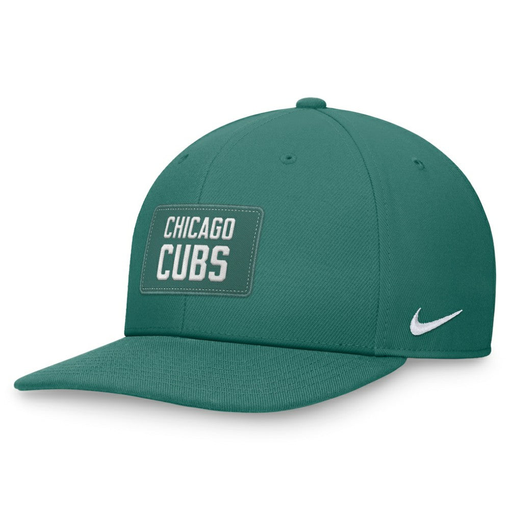 Chicago Cubs Nike Bicoastal Pro Performance Snapback Hat - Green - Nike Discount