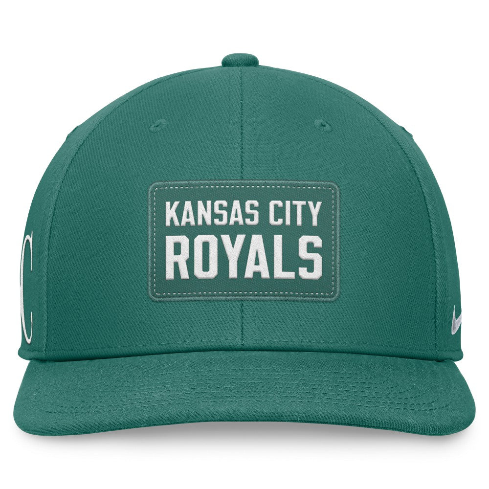 Kansas City Royals Nike Bicoastal Pro Performance Snapback Hat - Green - Nike Online