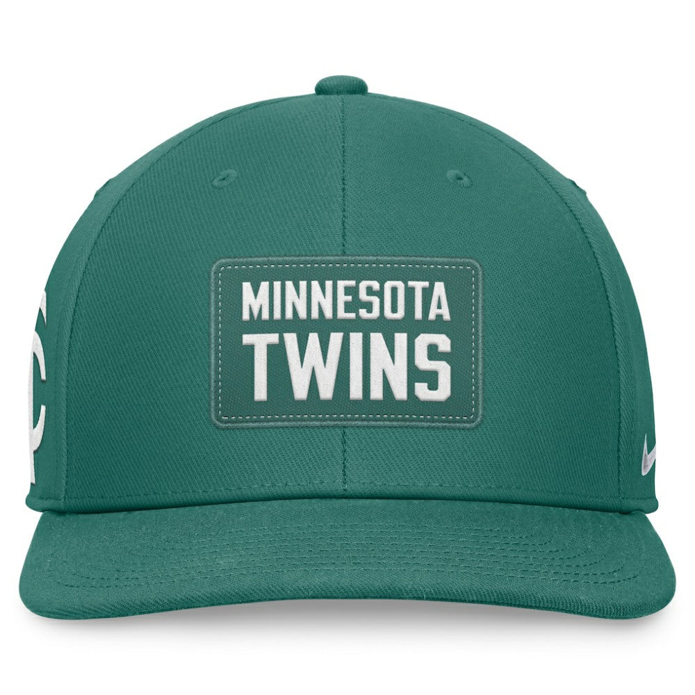 Minnesota Twins Nike Bicoastal Pro Performance Snapback Hat - Green - Nike Online