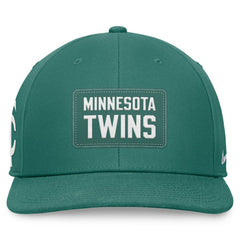 Minnesota Twins Nike Bicoastal Pro Performance Snapback Hat - Green - Nike Online