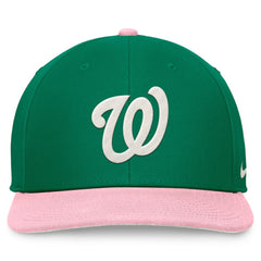 Washington Nationals Nike Malachite Pro Performance Snapback Hat - Green/Pink - Nike on Sale