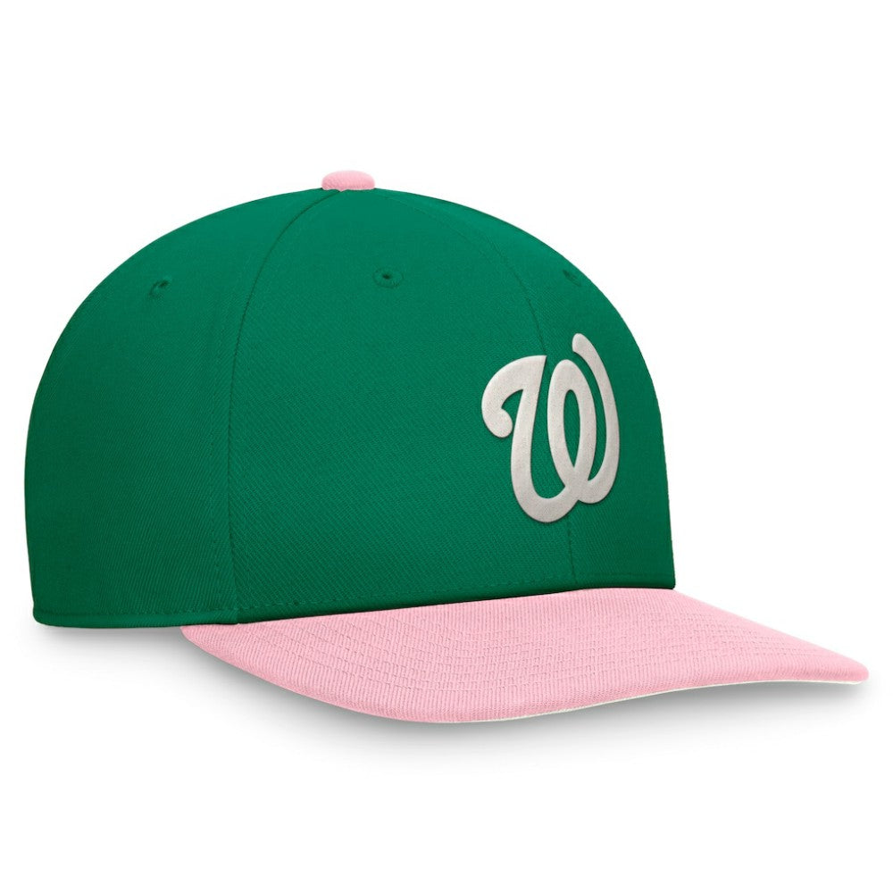 Washington Nationals Nike Malachite Pro Performance Snapback Hat - Green/Pink - Nike on Sale