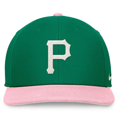 Pittsburgh Pirates Nike Malachite Pro Performance Snapback Hat - Green/Pink - Nike Sale