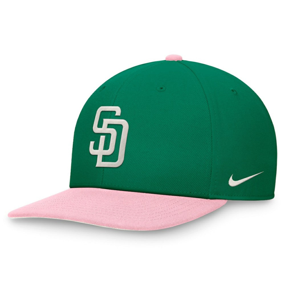 San Diego Padres Nike Malachite Pro Performance Snapback Hat - Green/Pink - Nike Discount