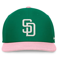 San Diego Padres Nike Malachite Pro Performance Snapback Hat - Green/Pink - Nike Discount