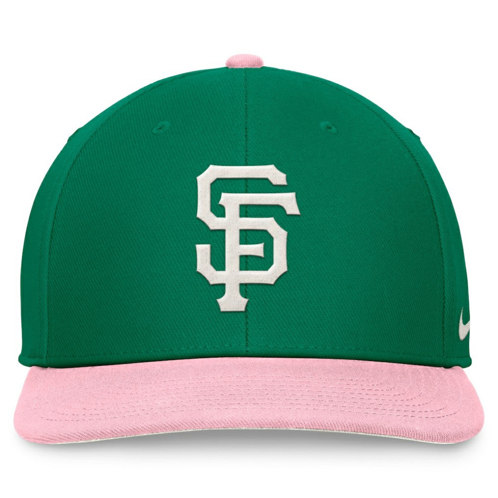 San Francisco Giants Nike Malachite Pro Performance Snapback Hat - Green/Pink - Nike on Sale