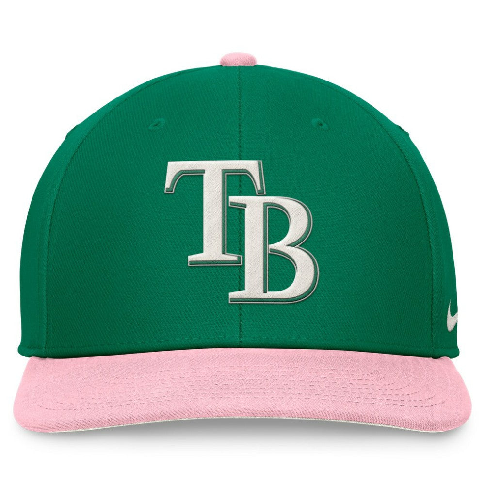 Tampa Bay Rays Nike Malachite Pro Performance Snapback Hat - Green/Pink - Nike Discount