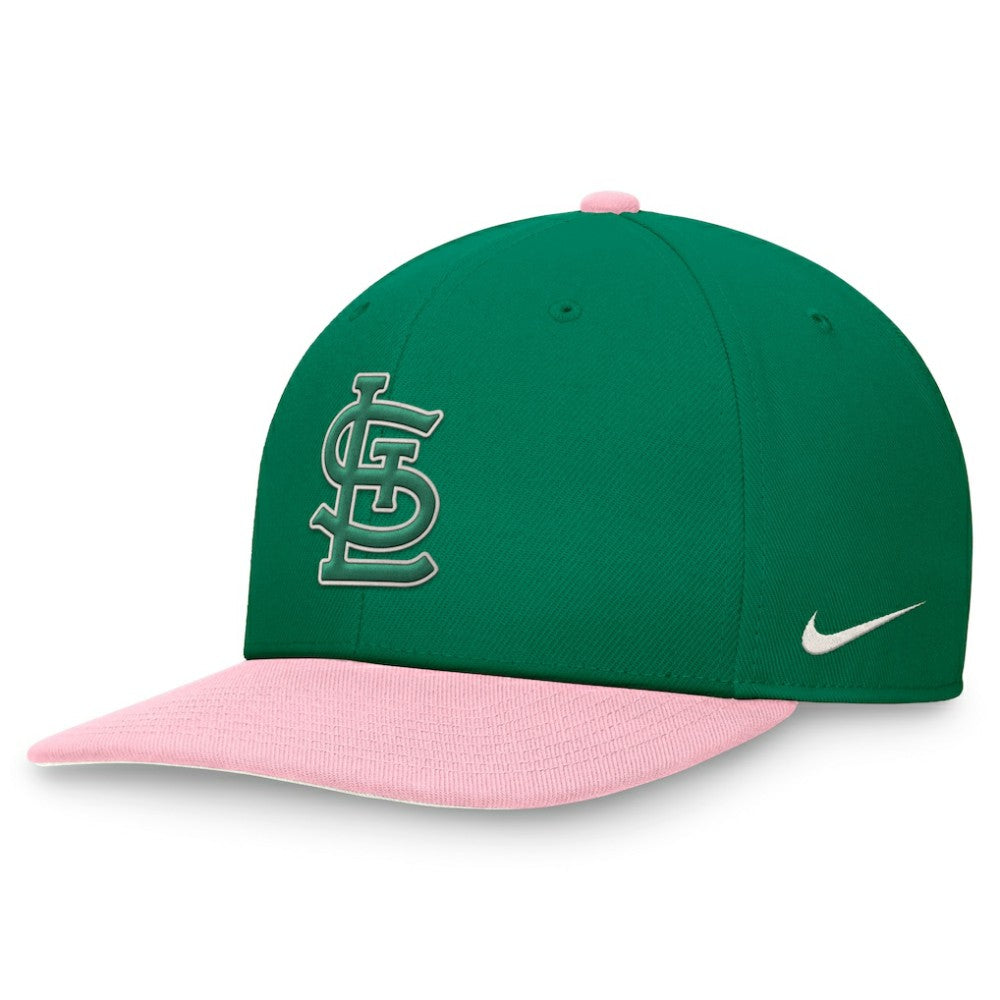 St. Louis Cardinals Nike Malachite Pro Performance Snapback Hat - Green/Pink - Nike on Sale
