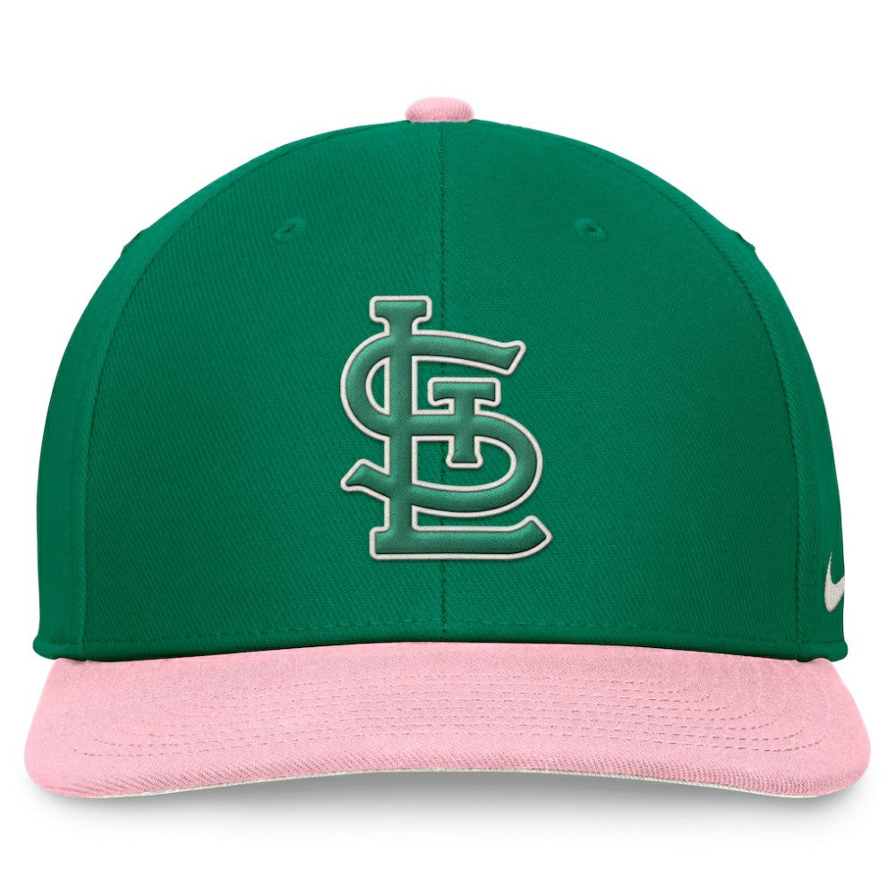 St. Louis Cardinals Nike Malachite Pro Performance Snapback Hat - Green/Pink - Nike on Sale