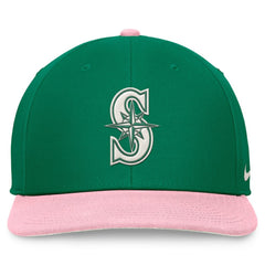 Seattle Mariners Nike Malachite Pro Performance Snapback Hat - Green/Pink - Nike Online