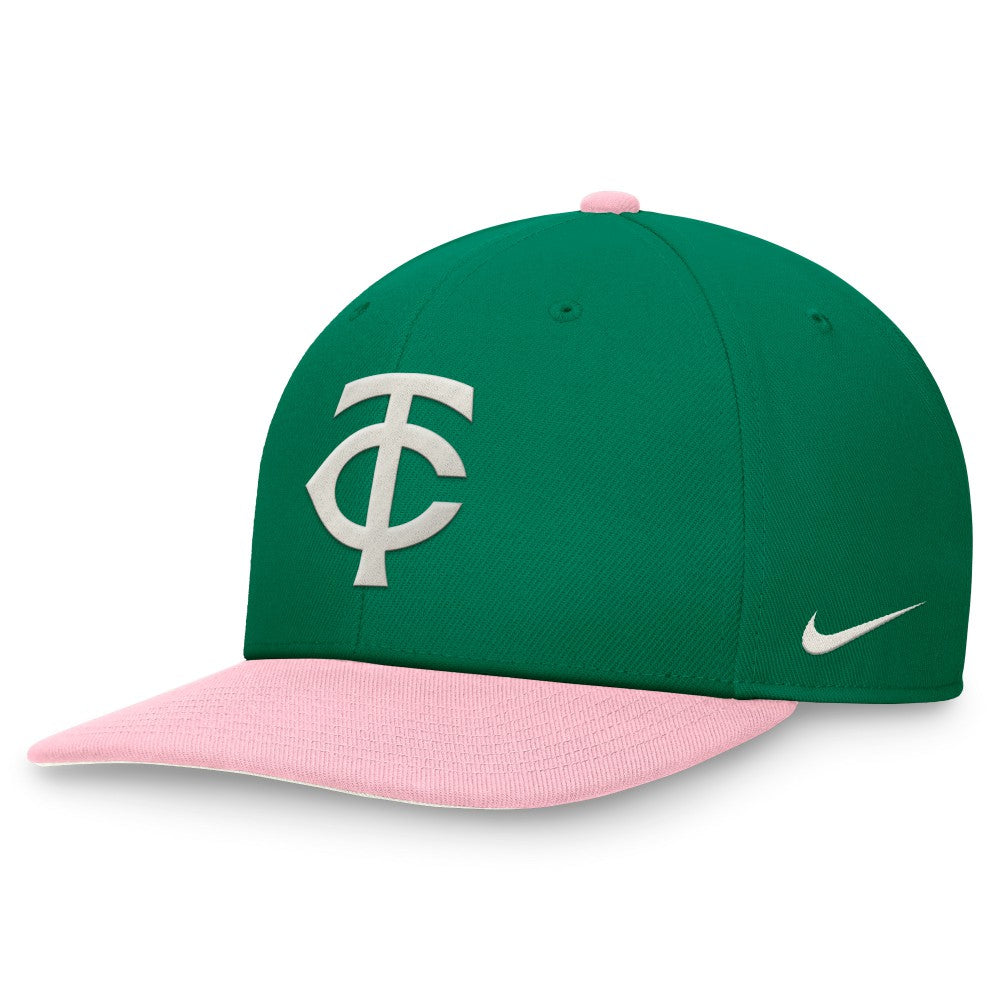 Minnesota Twins Nike Malachite Pro Performance Snapback Hat - Green/Pink - Nike Online