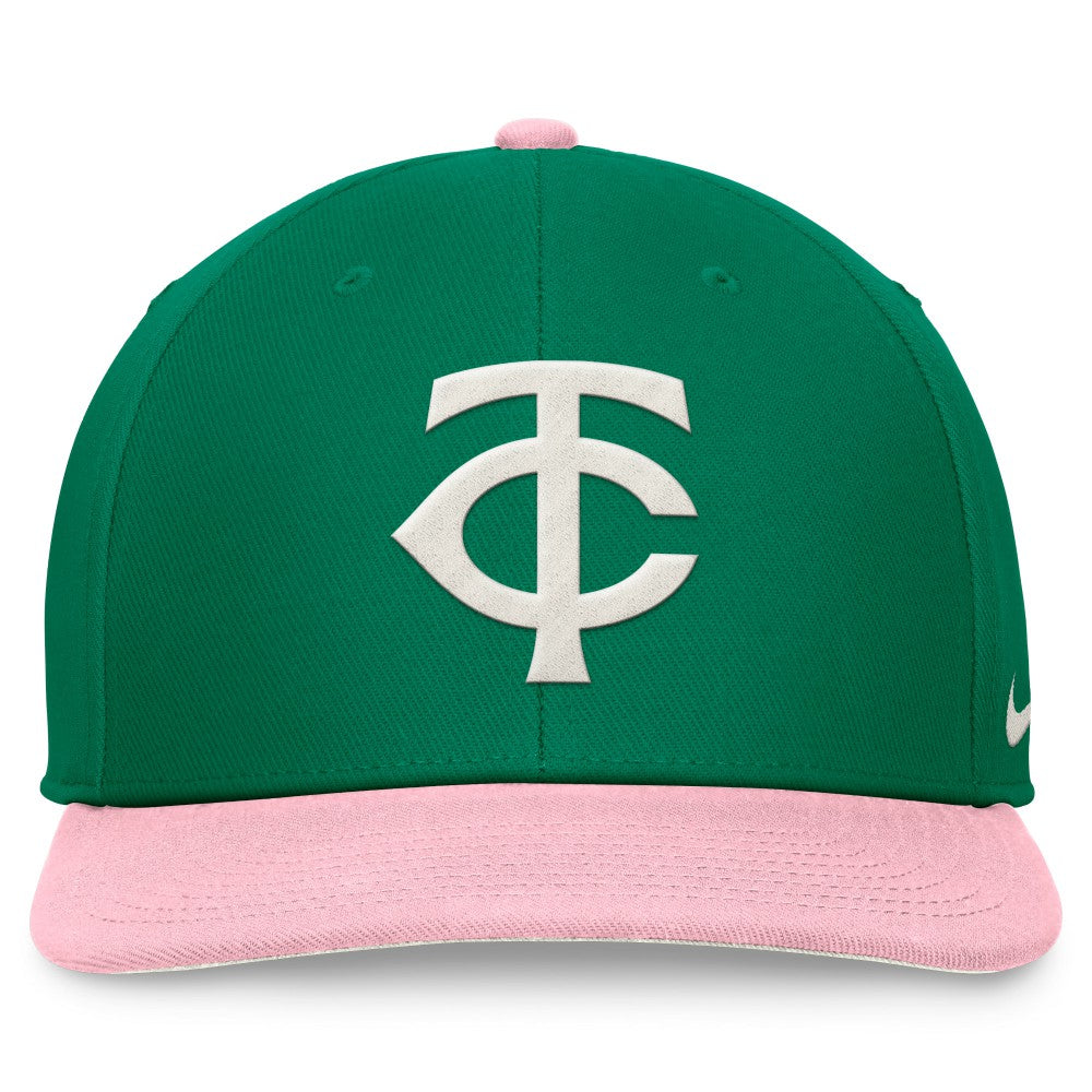 Minnesota Twins Nike Malachite Pro Performance Snapback Hat - Green/Pink - Nike Online