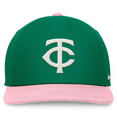 Minnesota Twins Nike Malachite Pro Performance Snapback Hat - Green/Pink - Nike Online