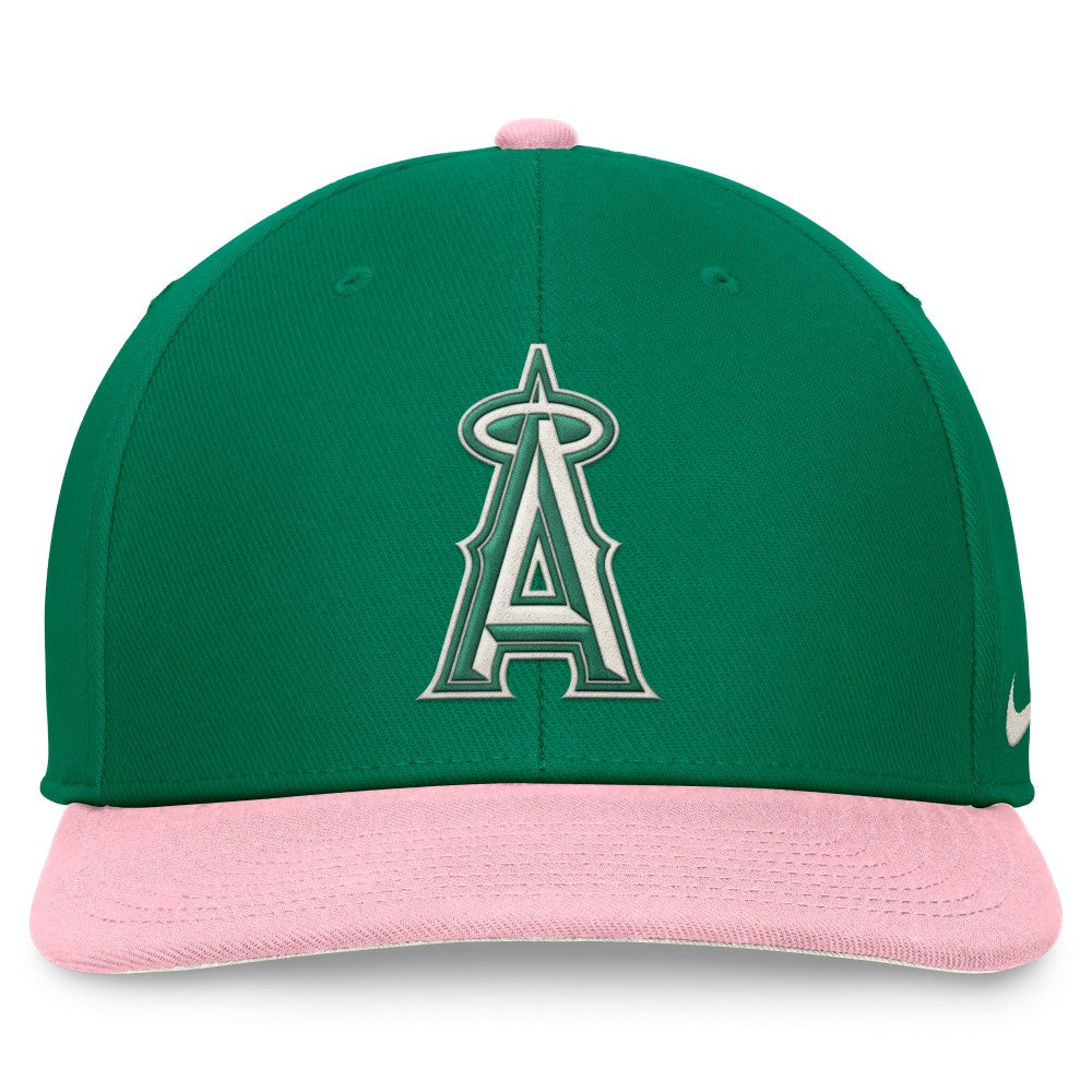 Los Angeles Angels Nike Malachite Pro Performance Snapback Hat - Green/Pink - Nike Discount