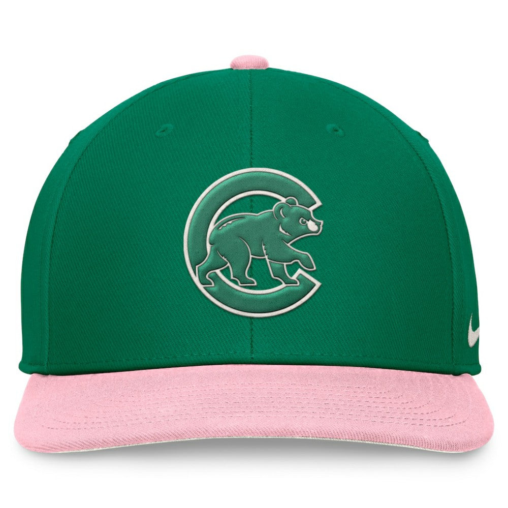 Chicago Cubs Nike Malachite Pro Performance Snapback Hat - Green/Pink - Nike Sale