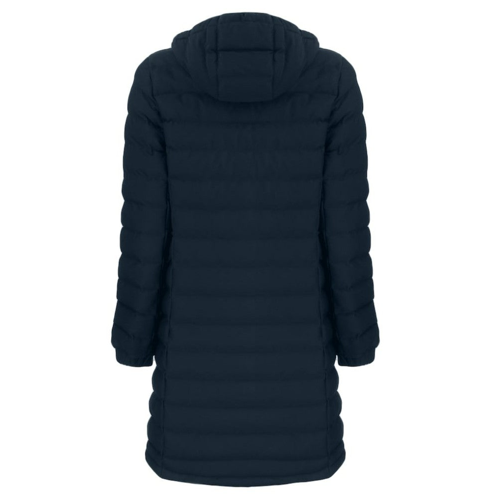 Chicago Cubs Cutter & Buck Women's Cooperstown Collection Mission Ridge Repreve Eco Insulated Long Full-Zip Puffer Jacket - Navy - MLB Lifestyle